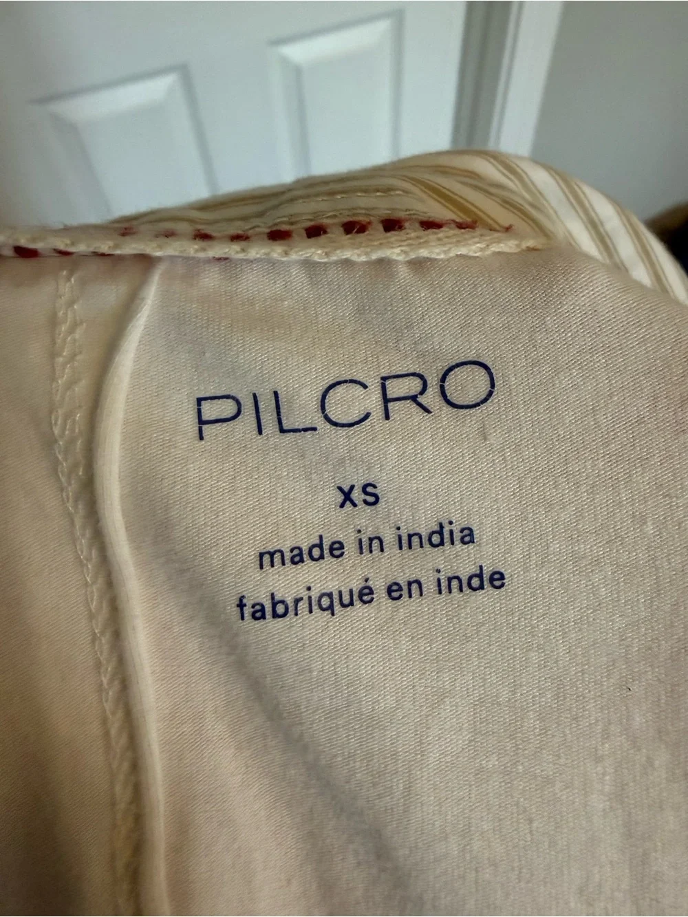 Anthropologie Pilcro Varsity Polo Tank Top Ruched Striped Sleeveless XS 280269 - Picture 12 of 14